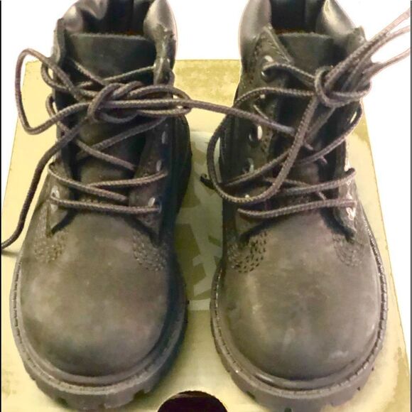 New Timberland Premium 6” 12807 BLK Toddler Boots5 - Picture 1 of 10